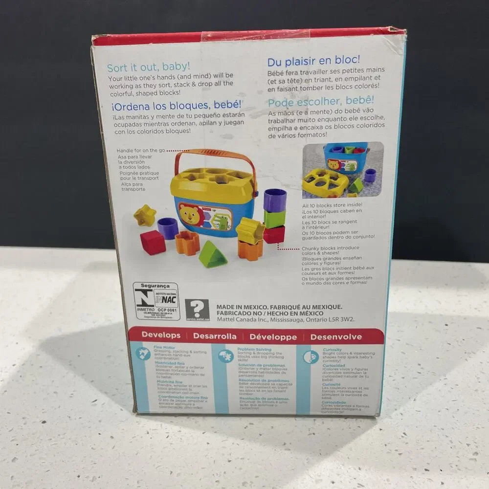 Baby's First Blocks - Infant Toy by Fisher Price (FGP10) NEW Sealed Box